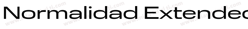Normalidad Extended Regular字体转换